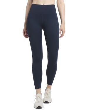 Danskin Satin Stitch Shaped Back 7/8 Leggings - Blue