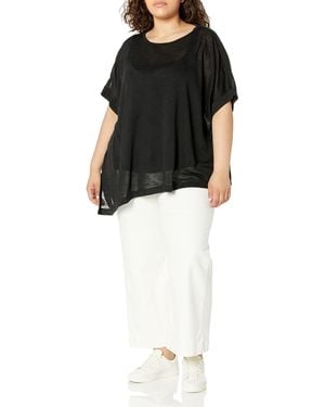 Tommy Hilfiger S Soft Flowy Basic T-shirt Blouse - Black