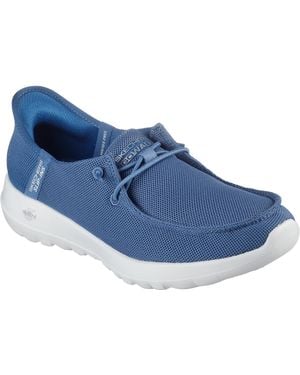 Skechers Hands Free Slip-ins Go Walk Joy Moc Toe Casual Shoe Trainer - Blue