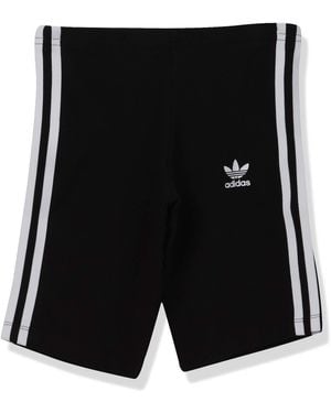 adidas Originals Unisex-youth Cycling Shorts Black/white X-small