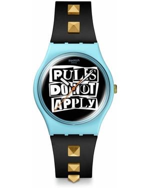 Swatch Casual Watch Black Bioceramic Quartz Broken Rules