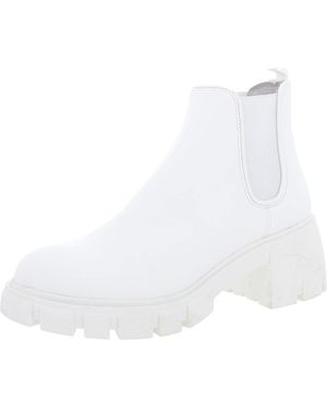Steve Madden Howler Boot Boots, Leather/Suede - White