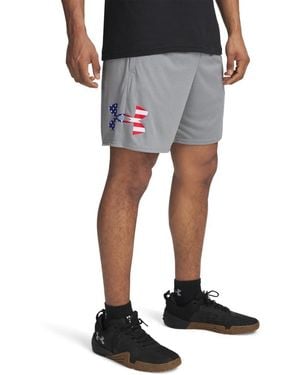 Under Armour Freedom Tech Big Flag Logo Shorts, - Black
