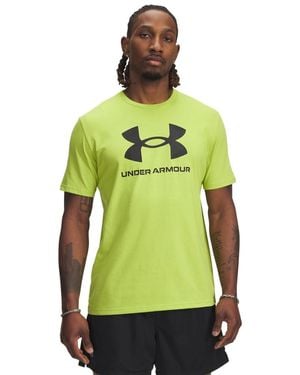 Under Armour Sportstyle Logo Short Sleeve T Shirt, - Green