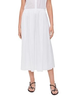 Theory Irregular Pleat Skirt - White