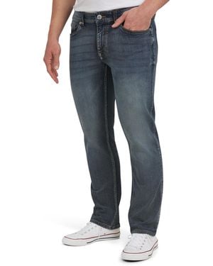 Quiksilver 5 Pocket Straight Fit Stretch Waist Denim Jeans - Blue