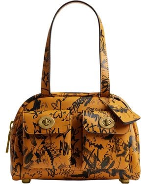 バッグ coach hand bag 2way leather turn lock COACH® | Twin Turnlock Bag