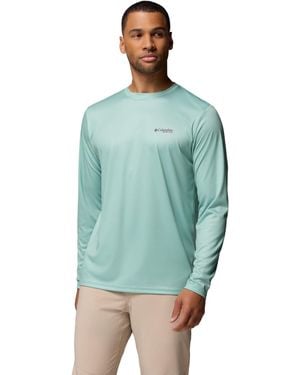 Columbia S Terminal Tackle Pfg Fish Flag Long Sleeve - Green