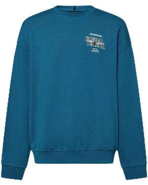 Oakley S Futurescape Powder Crewneck - Blue