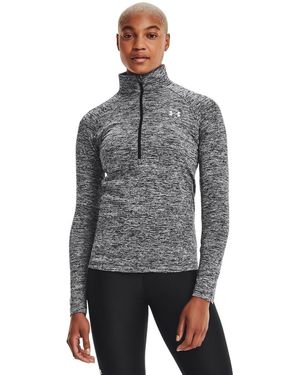 Under Armour Tech 1/2 Zip Twist Opwarming-up Top - Grijs