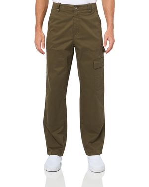 Guess Pantaloni classici da uomo in twill - Verde