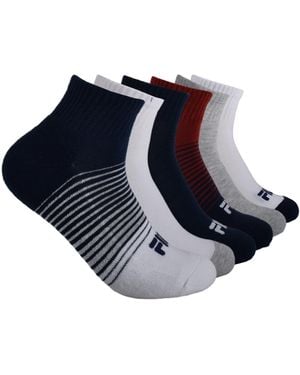 Fila Womens Half Cushioned Quarter Socks - Black