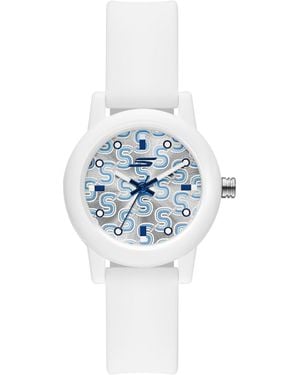 Skechers Rosencrans Three Hand White Silicone Watch - Blue