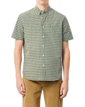 Lacoste Regular Fit Short Sleeved Shirt - Green