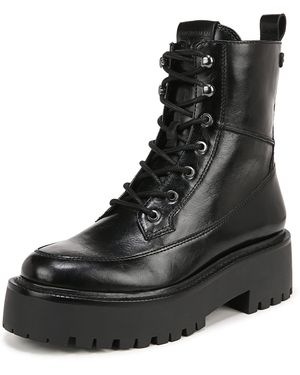 Sam Edelman Elliot Combat Boot Dark Brownstone smokey Taupe 6.5 Medium Lyst
