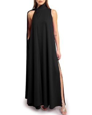 Black Halo Henna Gown Black