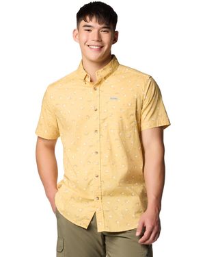 Columbia Rapid Rivers Printed Short Sleeve Shirt - Metallic