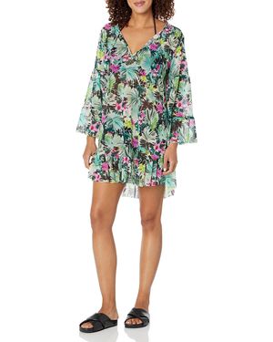 Gottex Standard Beautiful Day Mesh Tunic Coverup - Blue