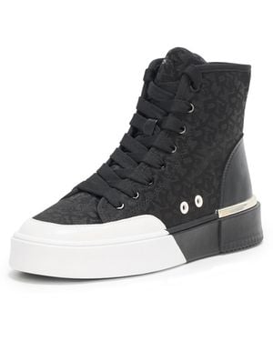 DKNY Bitsy Logo High Top Sneaker - Black