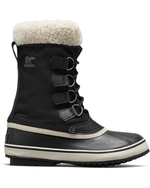 Sorel Women's Winter Carnival Waterproof Boot - Black, Stone - 9