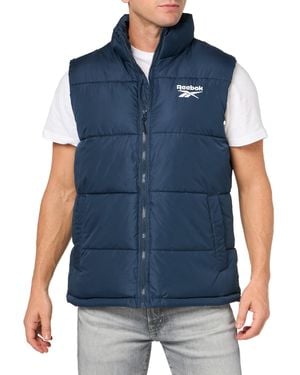 Reebok Classic Puffer Vest Jacket - Blue