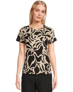 Sanctuary Perfect Textured Tee Macrame Blck Crochet Small in