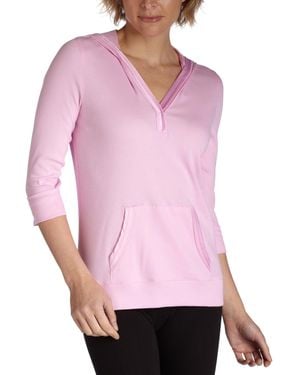 Nautica Key Items Rib Knit Hoodie - Pink