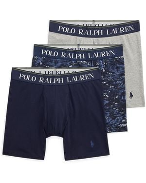 Polo Ralph Lauren Organic Cotton Stretch Boxer Brief Multicolor 4 - Blue