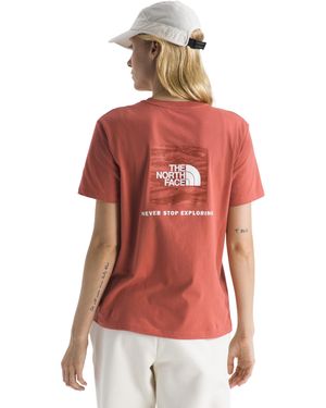The North Face Evolution Edge Of Light Box Nse Short-sleeve Tee—graphic - Red