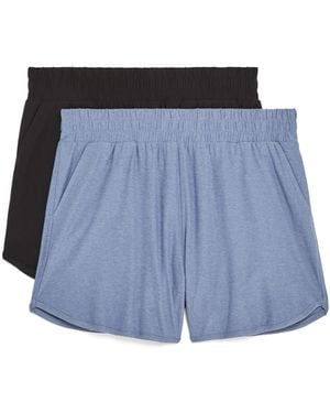 Danskin 2 Pack Super Soft Tulip Hem Shorts - Blue