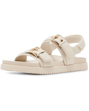 Madden Girl Sprintt Flat Sandal - Metallic