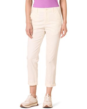 Amazon Essentials Pantalon Chino Taille Haute Coupe Classique avec Jambe Évasée - Rose