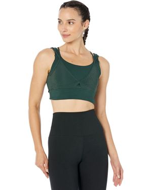 adidas Powerimpact Training Medium Support Shiny Bra - Green