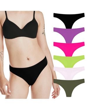 Hanes Premier Underwear Thongs Set - Black