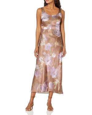 Vince Night Garden Square Neck Slip Dress - Multicolor