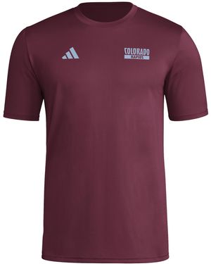 adidas Standard Local Warp Pre-game Short Sleeve T-shirt - Purple