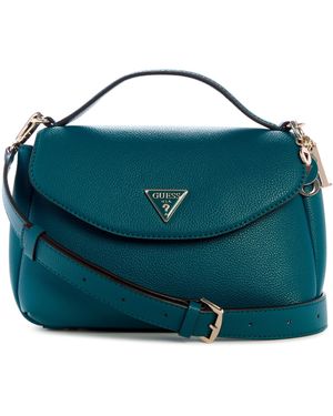 Guess Evie Top Handle Flap - Blue