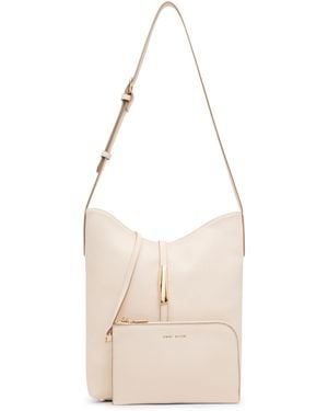 Anne Klein Sculpted Plaque Hobo - Natural