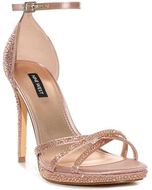 Nine West Lartay Heeled Sandal - Pink