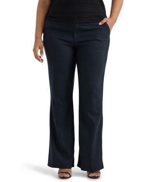 Lee Jeans Size Wrinkle Free Mid Rise Bootcut Pant - Blue