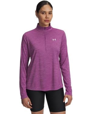 Under Armour Velocity Half Zip Twist, - Purple