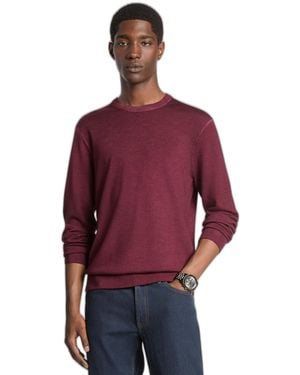 Michael Kors Garment Dyed Merino Crewneck Sweater - Red