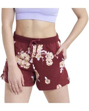 Vera Bradley French Terry Shorts With Pockets - Red