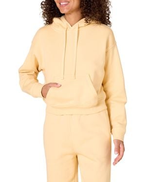 Amazon Essentials Crop Pullover Hoodie Sweatshirt - Natural