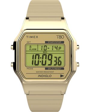 Timex Gold-tone Expansion Band Digital Dial Gold-tone - Green