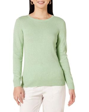 Amazon Essentials Maglione Girocollo Leggero A iche Lunghe - Verde
