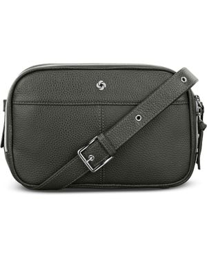 Samsonite Mobile Solutions 2 Leather Crossbody Bag - Black