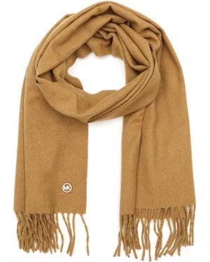 Michael Kors Metallic Herringbone Wrap
