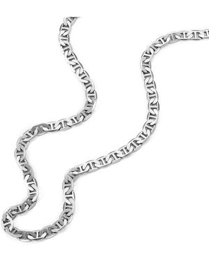 Fossil Heritage Anchor Chains Stainless Steel Chain Necklace - White