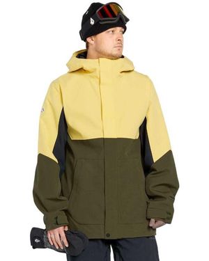 Volcom Brighton Hooded Snowboard Ski Winter Jacket - Green